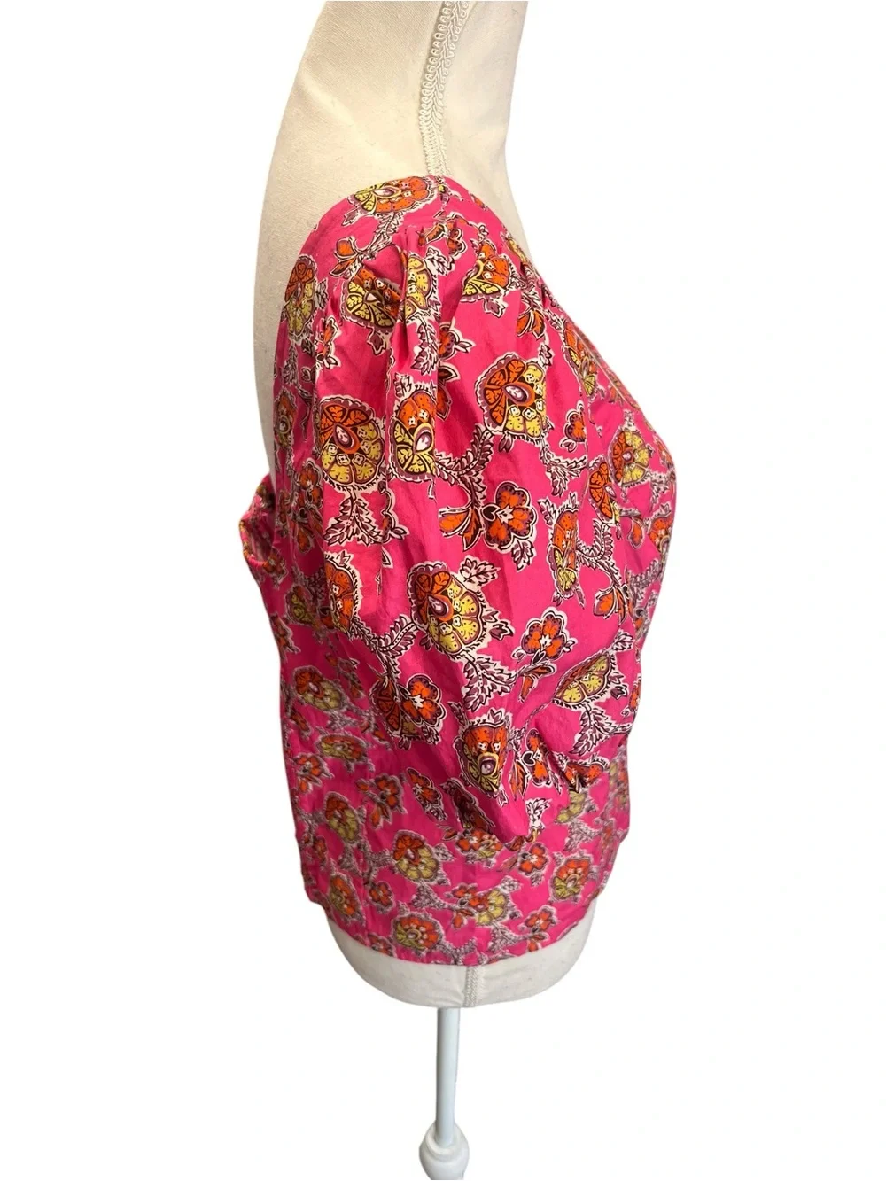 J.Crew Collection Re-Imagined Italian Fabric Puff Sleeve Top NWT Size 10